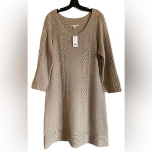 Banana Republic Cable-Knit Sweater Dress. Size XL. Cozy Fall Winter. NWT.